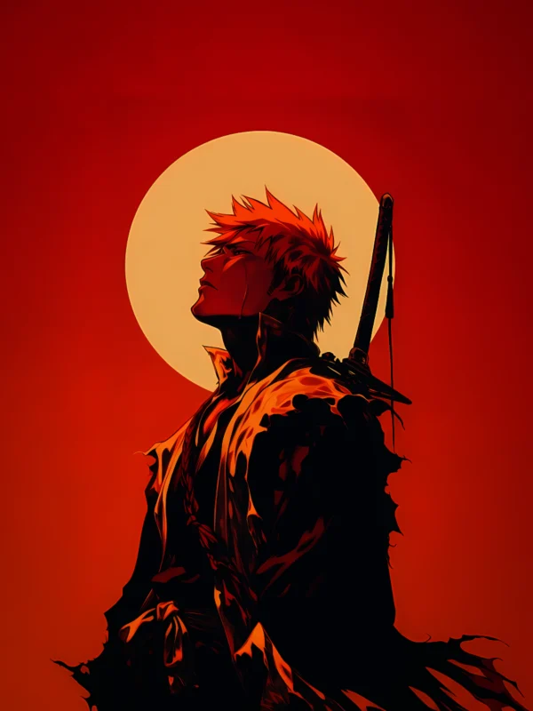Ichigo Kurosaki Bleach anime Metal wall art poster screenwall 12x16