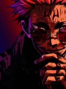 Ryomen Sukuna Jujutsu Kaisen metal art print for wall decor India