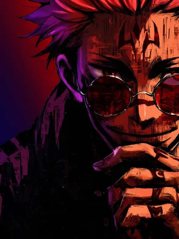 Ryomen Sukuna Jujutsu Kaisen metal art print for wall decor India