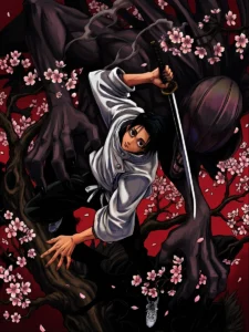 Yuta Okkotsu and Rika Orimoto Jujutsu Kaisen 0 metal art print with cherry blossoms for wall decor India
