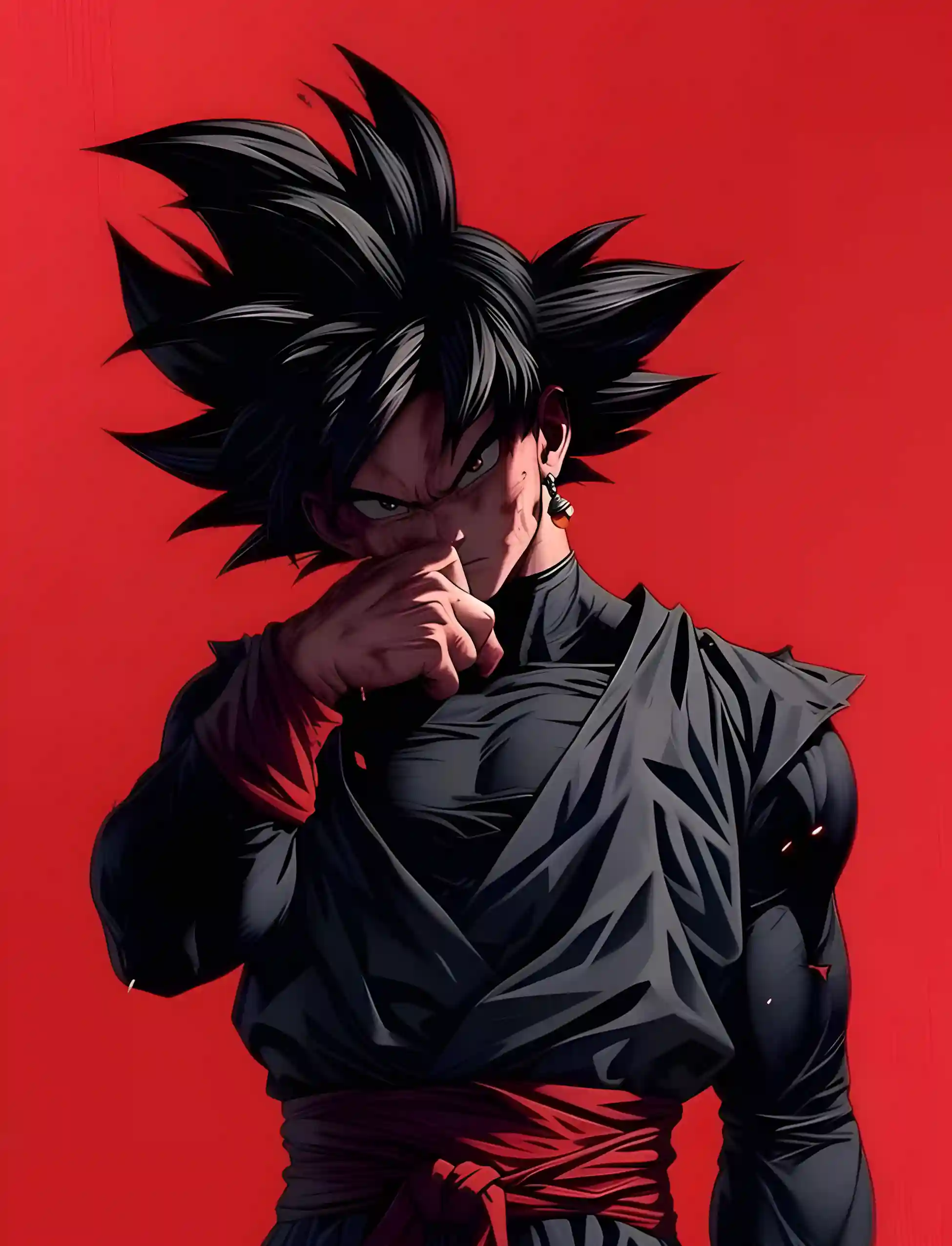 Goku Black Metal Art Print | Screen Wall