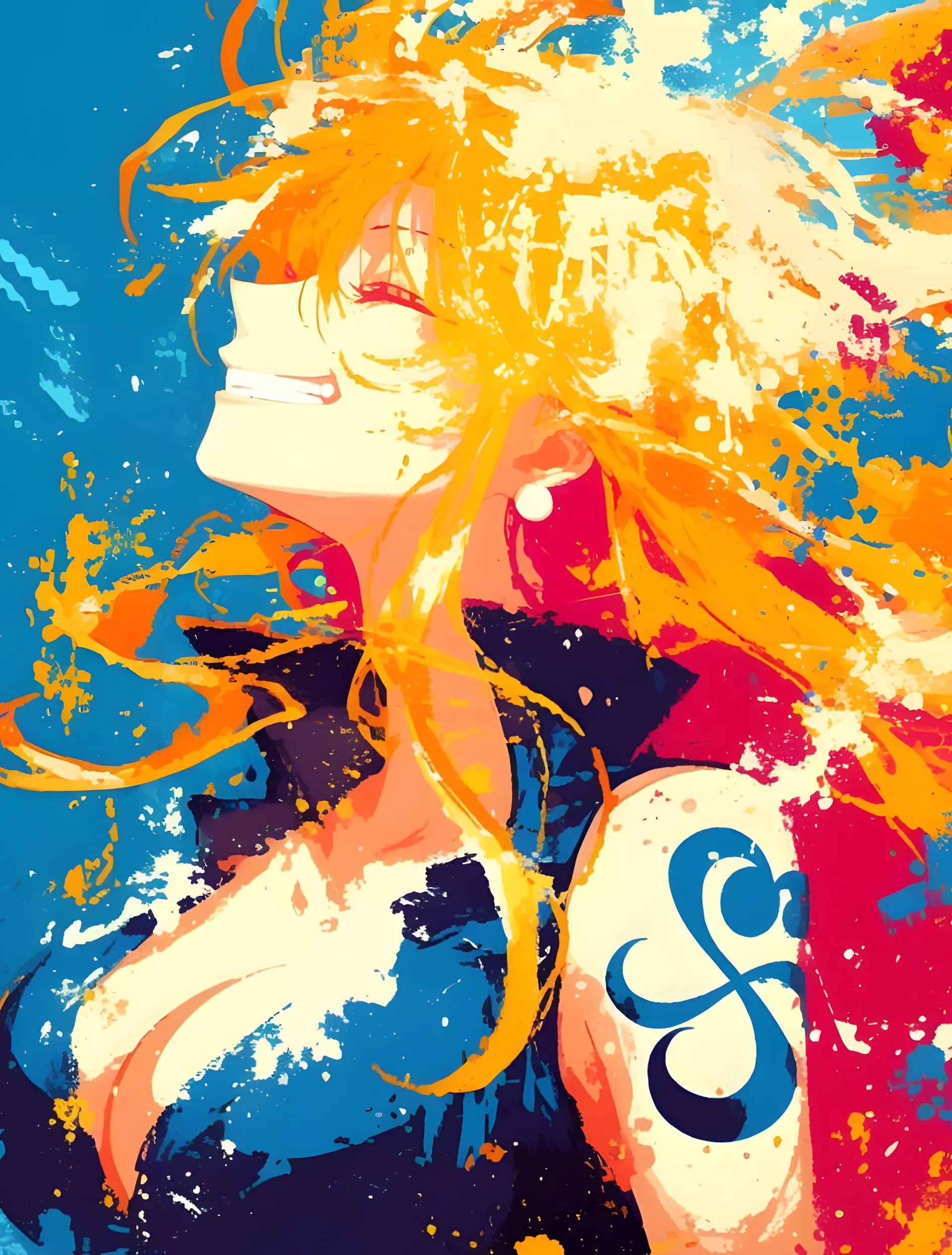 Nami Metal Art Print | Screen Wall
